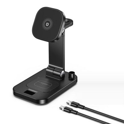 4-in-1 Trådlös Laddare Magsafe 15W iPhone, Apple Watch, AirPods/Apple Stylus