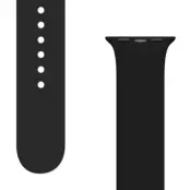 Apple Watch 2/3/4/5/6/7/SE (41/40/38mm) Armband Silicon APS - Svart