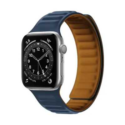 Apple Watch 2/3/4/5/6/SE (38/40/41mm) Armband Magnetic Strap - Blå