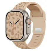 Apple Watch (38/40/41mm) Armband Leopard Texture - Milk Tea