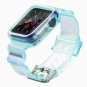 Apple Watch (44mm) Armband Silikon - Blå