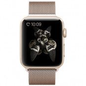 Metallarmband kompatibelt med Apple Watch 4/5/6/7/SE 42/44mm  Guld