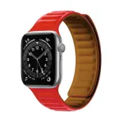Apple Watch 7/8 (41mm) Armband Magnetic Strap - Röd
