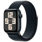 (NY) Apple Watch SE 2023 40mm (GPS) Svart (Nylon Band ) - Svart (Svart)