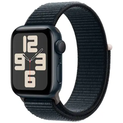 (NY) Apple Watch SE 2023 40mm (GPS) Svart (Nylon Band ) - Svart (Svart)