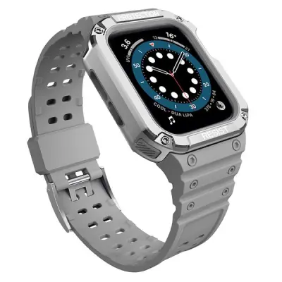 Armband kompatibelt med Apple Watch 4/5/6/7/SE (40/41/38mm) Grå
