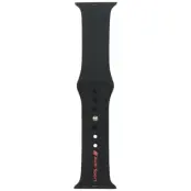 Audi Apple Watch 44/45/46/49mm Armband Sport Logo - Svart