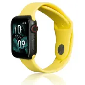 Beline Apple Watch (42/44/45/49mm) Armband Silikon - Gul