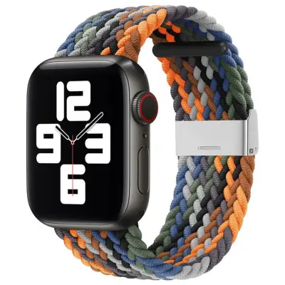 Braided Fabric Apple Watch 7/6/SE/5/4/3/2 (41/40/38mm) - Flerfärgad