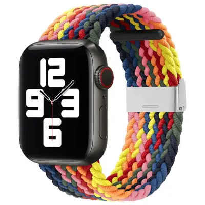 Braided Fabric Apple Watch 7/6/SE/5/4/3/2 (41/40/38mm) - Multicolor