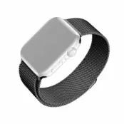 Fixed Apple Watch (42/44/45/49mm) Armband Mesh - Svart