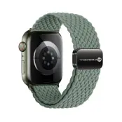 Forcell Apple Watch (42/44/45/49mm) Armband Magnetic Nylon - Olive