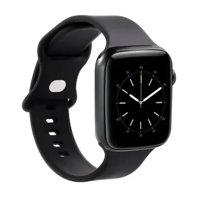 GEAR Apple Watch 2/3/4/5/6/7/SE (41/40/38mm) Silikon Armband - Svart
