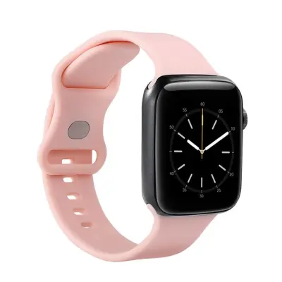 GEAR Apple Watch 4/5/6/7/8/SE (42/44/45mm) Silikon Armband - Rosa