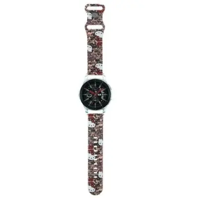 Hello Kitty Galaxy Watch (20mm) Armband Tags Graffiti - Rosa