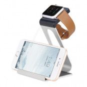 Hoco Laddningsstation till Apple Watch och iPhone - Silver