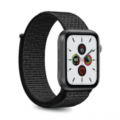 Puro Nylon Apple Watch Band 42-44mm S/M & M/L - Svart
