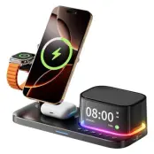 Qi2.2 Magnetisk Trådlös Laddare 25W Apple Watch/iPhone/Airpods C09PLUS - Svart