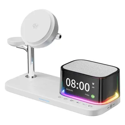 Qi2.2 Magnetisk Trådlös Laddare 25W iPhone/Apple Watch/AirPods C09PRO - Vit