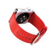 Rock Watchband i äkta läder till Apple Watch 38mm - Röd