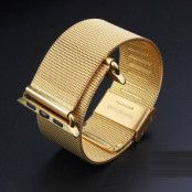 Rostfritt Stål Magnetisk Watchband till Apple Watch 42mm - Guld