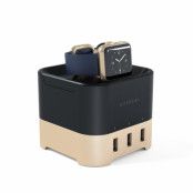 Satechi Smart Charging Stand för Apple Watch och Smartphone - Guld