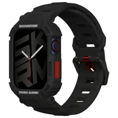 Skinarma 2in1 Apple Watch (44/45mm) Armband + Skal Mecha - Svart
