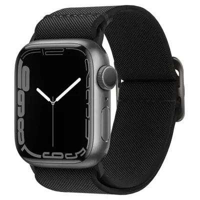 Spigen Fit Lite Armband Apple Watch 4/5/6/7/8/SE/Ultra (42/44/45/49 mm) - Svart