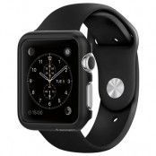 Spigen Thin Fit Skal till Apple Watch 38mm - Smooth Black