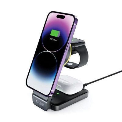 Tech-Protect 3-in-1 Trådlös Laddare Magsafe iPhone Apple Watch AirPods A28