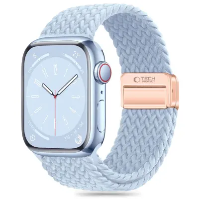 Tech-Protect Apple Watch (38/40/41mm) Armband NylonMag - Baby Blå