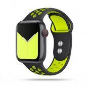 Tech-Protect Softband Apple Watch 1/2/3/4/5/6 (42/44mm) - Black/Lime