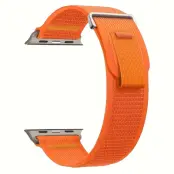 Trolsk Elastiskt Armband med Kardborre (Apple Watch 42/41/40/38 mm) - Orange