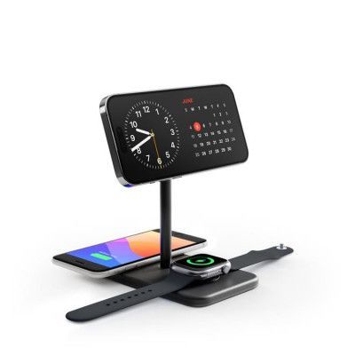 Twelve South 3-in-1 Trådlös Laddare Magsafe iPhone, Apple Watch, AirPods - Svart