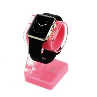 Two-Color Laddningsställ till Apple Watch - Rosa