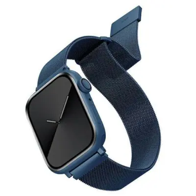 Uniq Apple Watch 4/5/6/7/SE (40/41mm) Armband Stainless Steel - Cobalt Blå