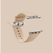 Watchband i äkta läder till Apple Watch 38mm - Vit