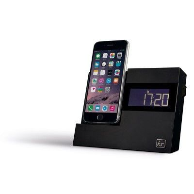 KITSOUND XDock3 Klockradio Lightning - Svart