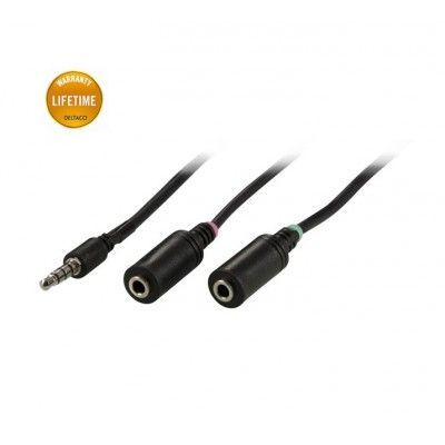 Deltaco Headsetadapter för iPhone, Samsung och HTC