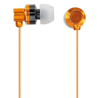 HAMA Hörlur Fun orange m Mic för iPhone m adapt till övriga