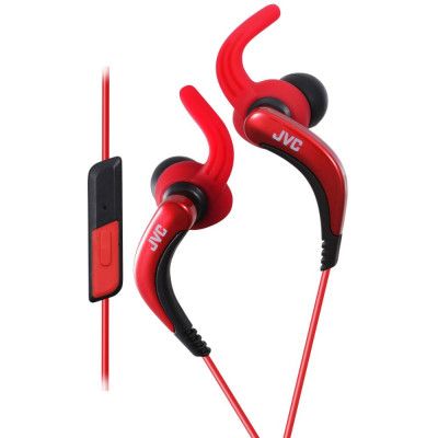 JVC Hörlur ETR40 Sport In-Ear Pivot Fit Mic Röd