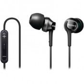 SONY MDR-EX100IP, in-ear headset, 1,2m kabel, 5-24000Hz, 16Ohm, svart