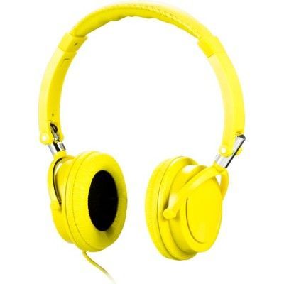 STREETZ headset - hopfällbar, mikrofon med svarsknapp - Gul