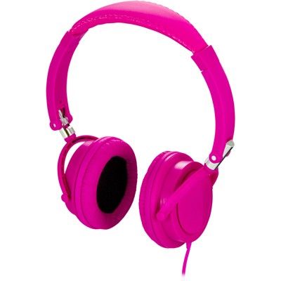 STREETZ headset - hopfällbar, mikrofon med svarsknapp - Rosa