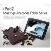 Zenus Masstige Anaconda fodral iPad 2/3/4 (BLÅ)