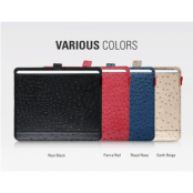 Zenus Masstige Ostrich Fodral till iPad 2/3/4 (BIEGE)