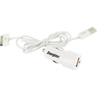 Energizer Hightech strömadapter från cigguttag, vit