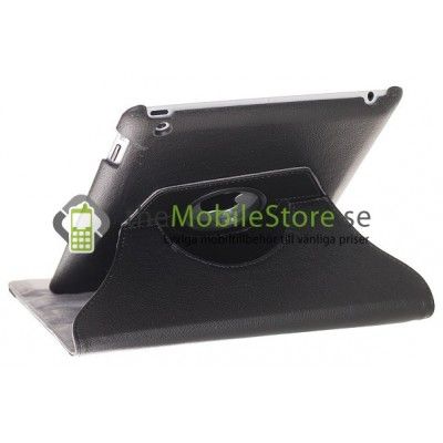 Rotating Stand fodral till Apple New iPad - iPad 3 (Svart)