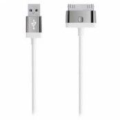 Belkin USB / 30-pin Kabel - iPhone 4 / 4S, iPhone 3 / 3GS, iPad 3 - Vit
