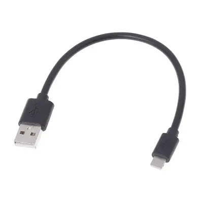 SiGN USB-A till Lightning Kabel 12W 0.25m - Svart